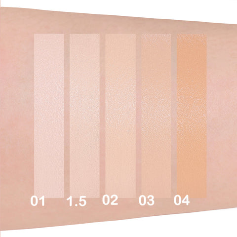 Amuse Dew Power Vegan Cushion sävyt kädellä