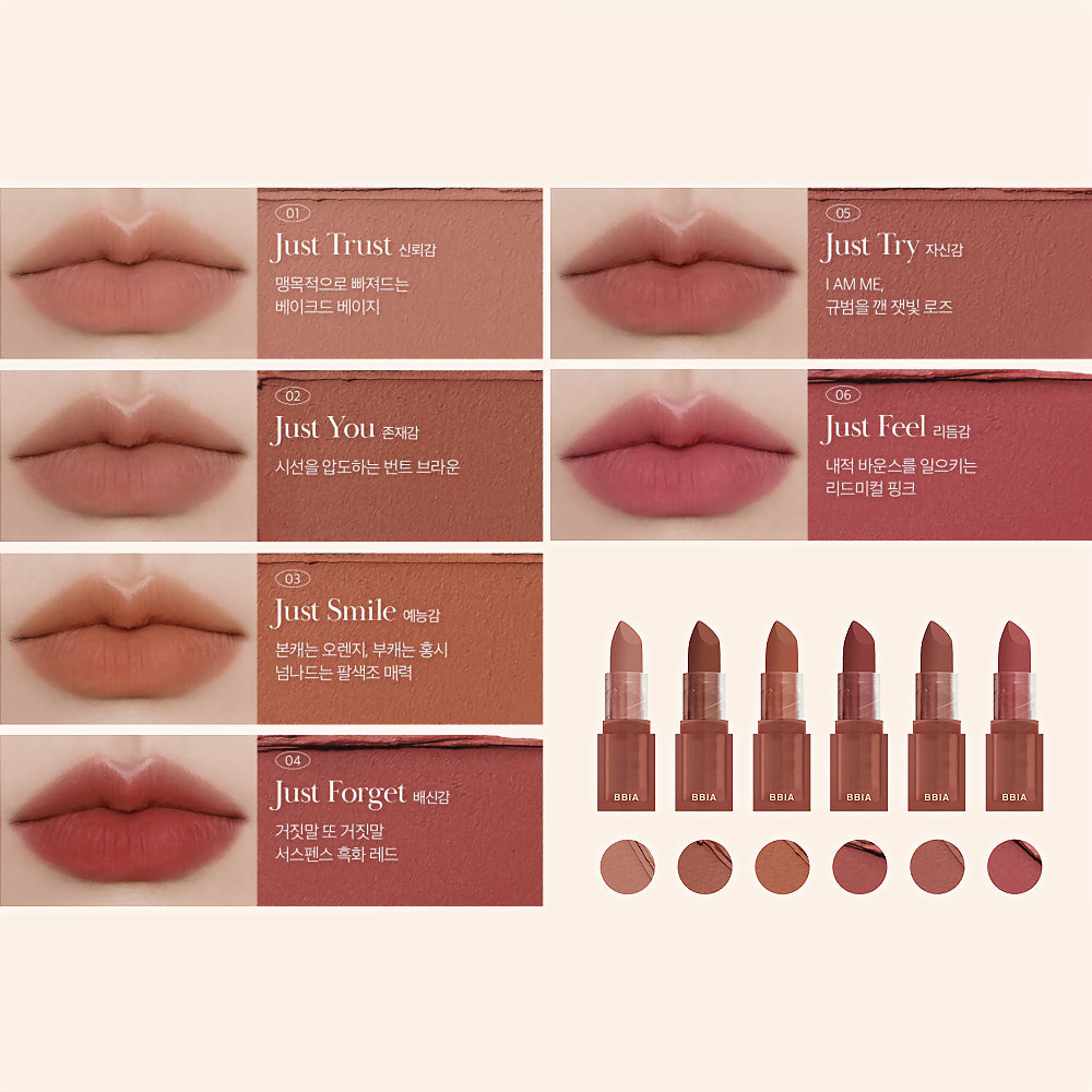 BBIA Last Powder Lipstick sävyt 01-06