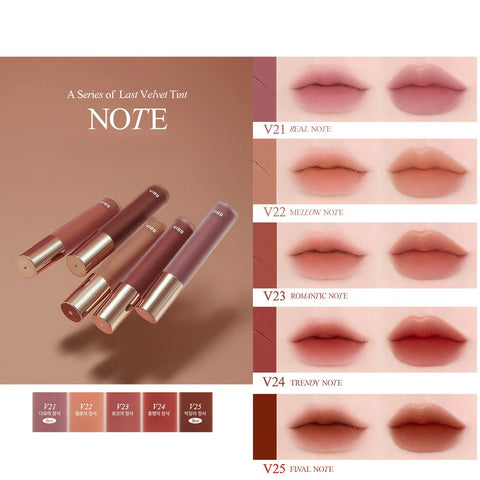 BBIA Last Velvet Lip Tint sÀvysarja NOTE sÀvyt V21-V25