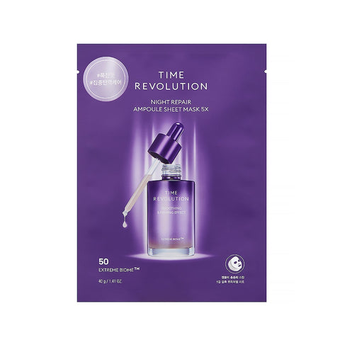 [Missha] Time Revolution Night Repair Ampoule Sheet Mask 5X