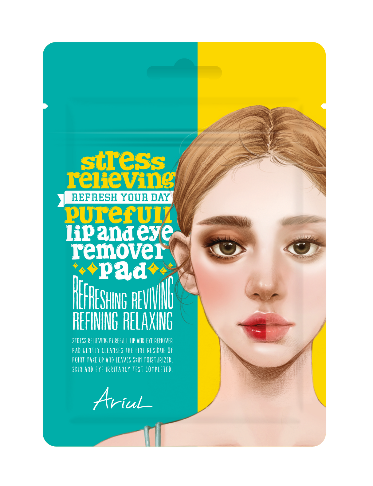 [Ariul] Stress Relieving Purefull Lip and Eye Remover Pad