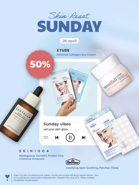 Skin Reset Sunday 50% den 26 april 2026