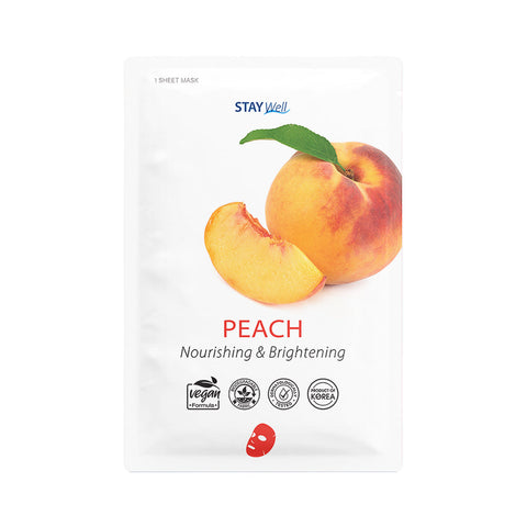 [Stay Well] Vegan Sheet Mask Peach