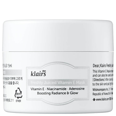 [Klairs] Freshly Juiced Vitamin E Mask MINI