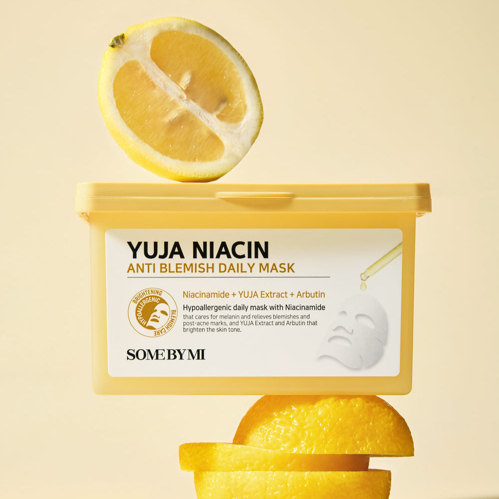 ☺︎yu-na☺︎ Some By Mi] Yuja Niacin Anti-Blemish Daily Mask (30ea