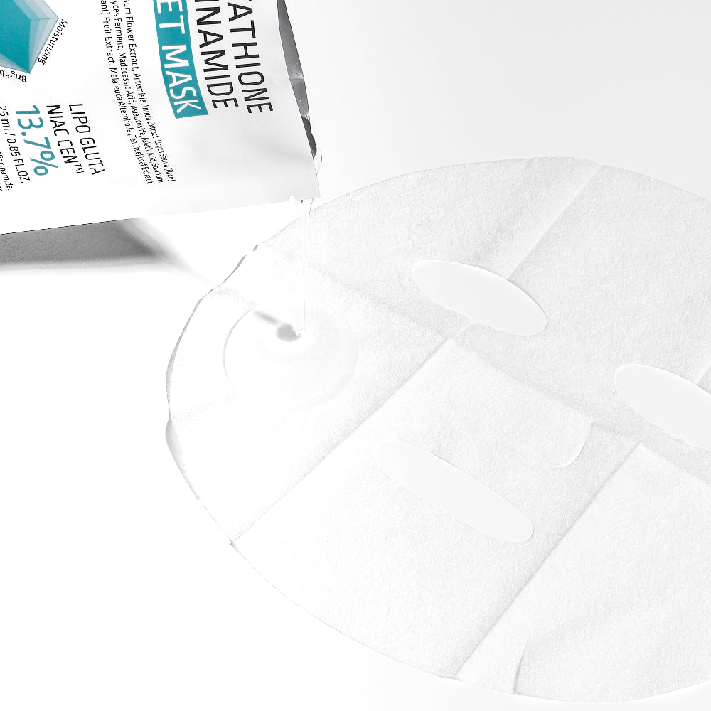 aplb glutathione mask Niacinamide Sheet 10pcs and further brighten the complexion My skin has never been