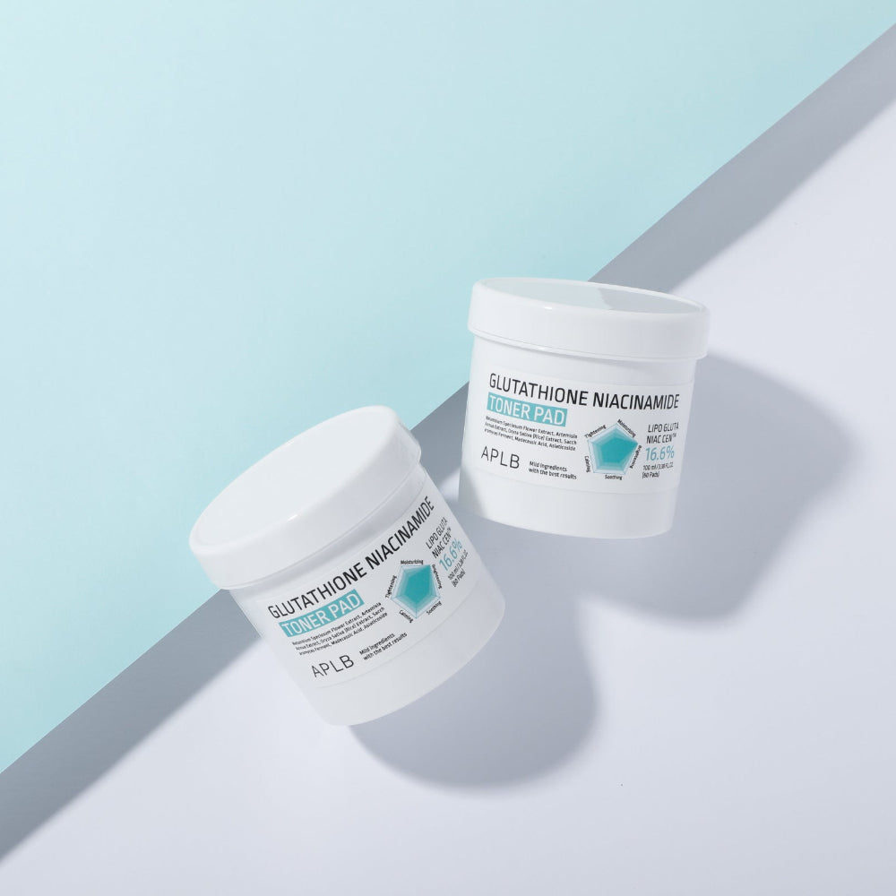aplb glutathione niacinamide pads has what?! , 50% OFF THIS WEEK ONLY , 1130147910 - APLB with each pad absorbing about 2.5 ml of solution APLB Glutathione Niacinamide Toner Pad