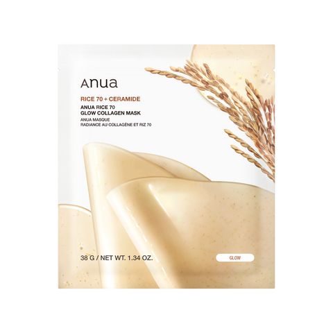 [Anua] Rice 70 Glow Collagen Mask