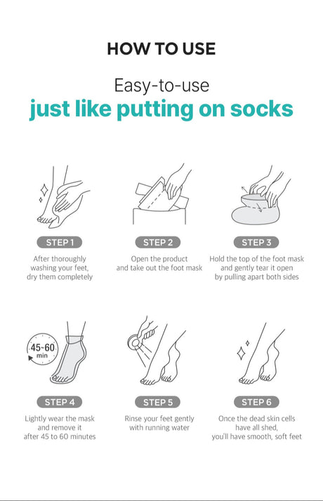 [Ariul] Smooth & Pure Foot Peeling Mask Soothing (2 Pairs)