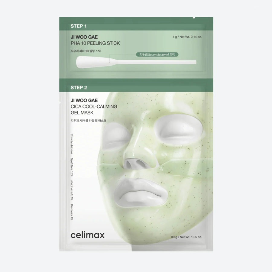 [Celimax] Ji Woo Gae Cica PHA Peel 2-Step Gel Mask