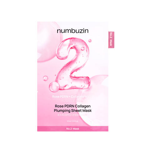 [Numbuzin] No.2 Rose PDRN Collagen Plumping Sheet Mask (1ea)
