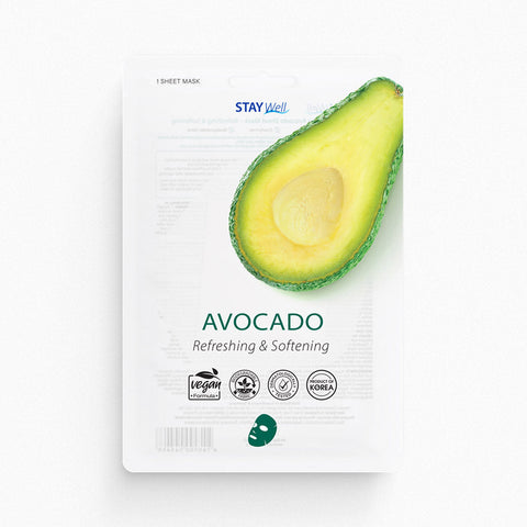 [Stay Well] Vegan Sheet Mask Avocado