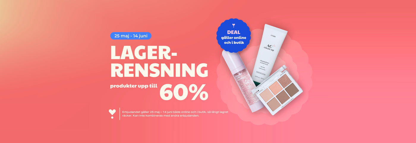 Lagerrensning - Produkter upp till 60%