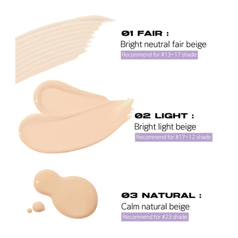 [About Tone] Nothing But Nude Cushion sävyt