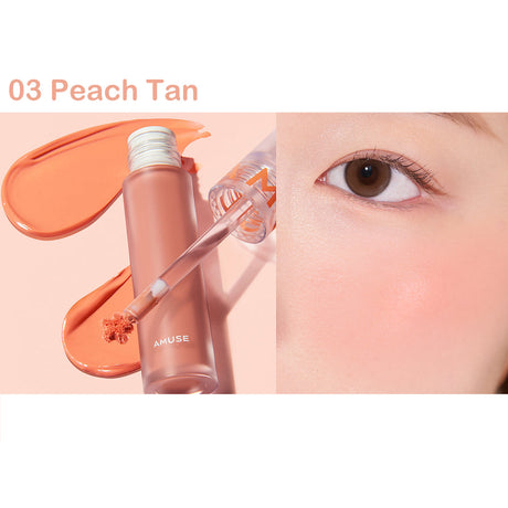 Amuse Soft Cream Cheek 03 Peach Tan