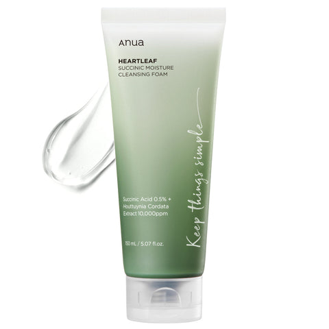 Anua Heartleaf Succinic Moisture Cleansing Foam