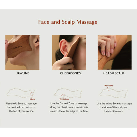 Aromatica Wooden Dolphin Face & Body Massage Tool info kasvojen ja pään hieronta