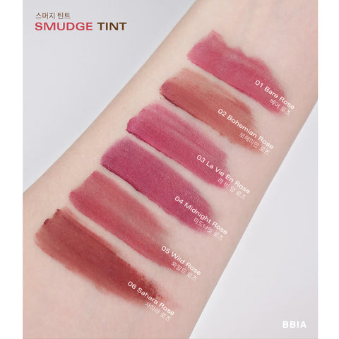 BBIA Smudge Tint sävyt kädellä