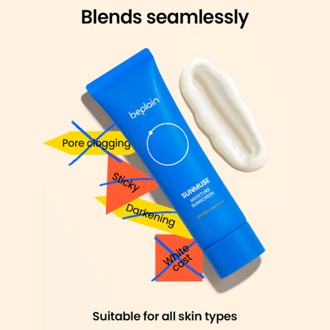 Beplain Sunmuse Moisture Sunscreen info ja koostumus