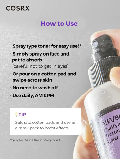 [COSRX] AHA/BHA Clarifying Treatment Toner