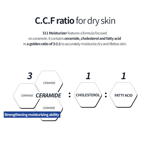 [Dr.Different] 311 Moisturizer C.C.F ainesosat info