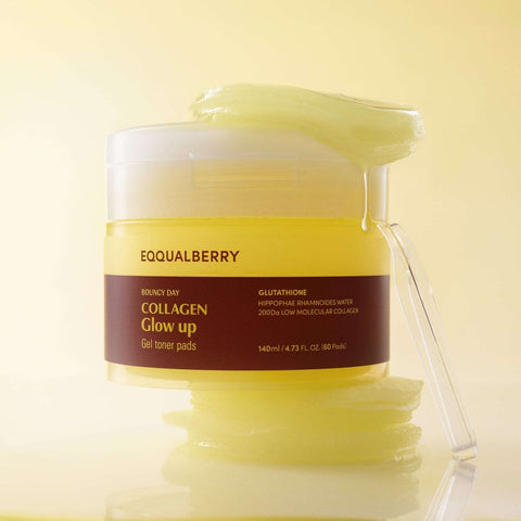 [EQQUALBERRY] Collagen Glow Up Gel Toner Pads