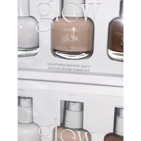 [glow] breathable blemish balm tailored shade match kit