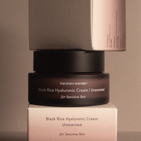 HaruHaru Wonder Black Rice 10 Hyaluronic Cream Unscented tuotekuva ja pakkaus