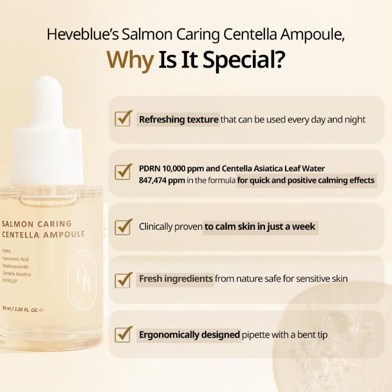 [HEVEBLUE] Salmon Caring Centella Ampoule