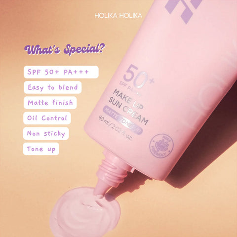 Holika Holika Make Up Sun Cream Matte Tone Up info ja koostumus