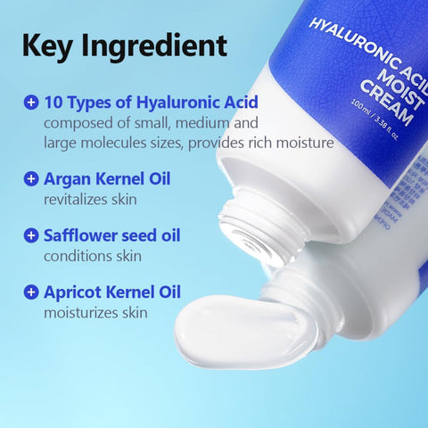 Isntree Hyaluronic Acid Moist Cream ainesosat info