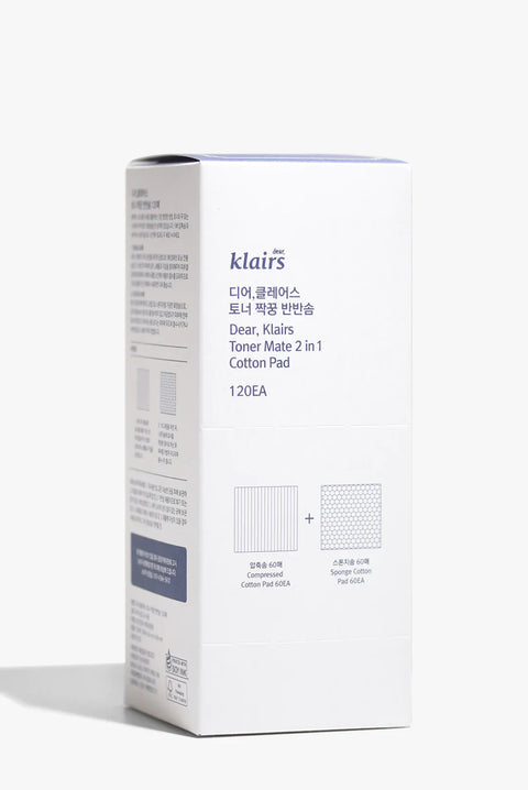 [Klairs] Toner Mate 2 in 1 Cotton Pad