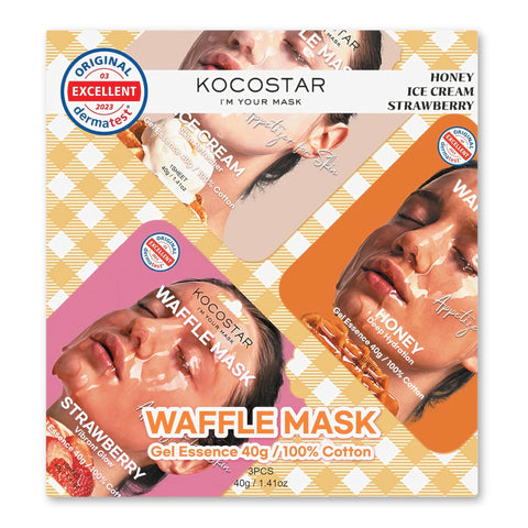 [Kocostar] Waffle Mask Kit (3pcs)