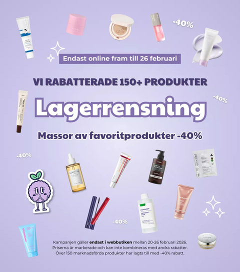 Lagerrensning - Massor av favoritprodukter -40%