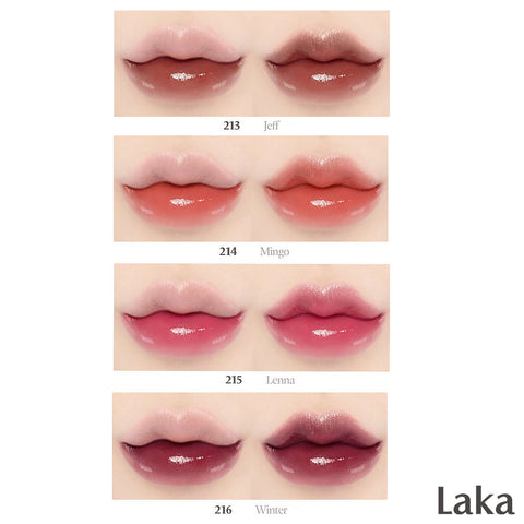 Laka Bonding Glow Lipstick sävyt 213-216