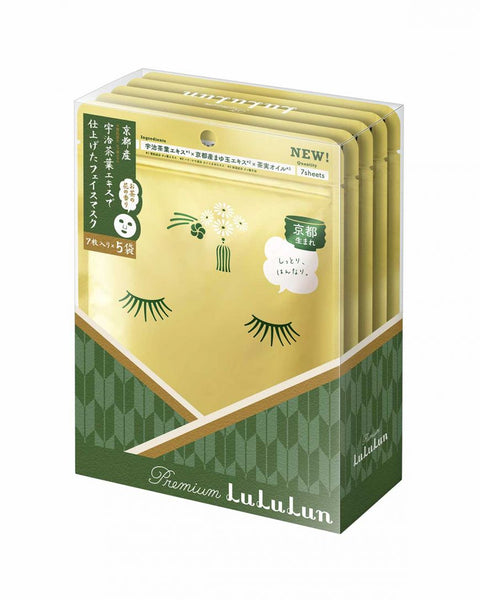 [LuLuLun] Premium Sheet Mask Kyoto Green Tea (7pcs x 5ea)