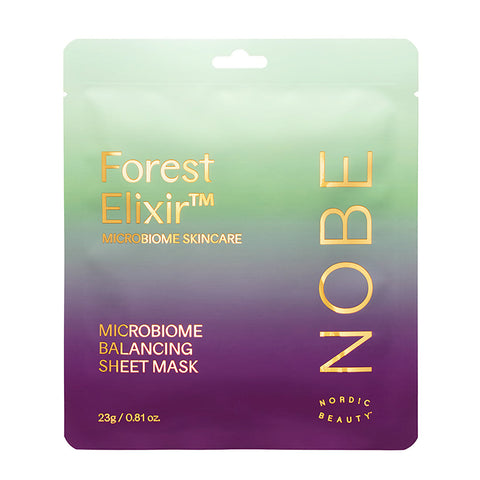 NOBE Microbiome Skincare Forest Elixir® Microbiome Balancing Sheet Mask