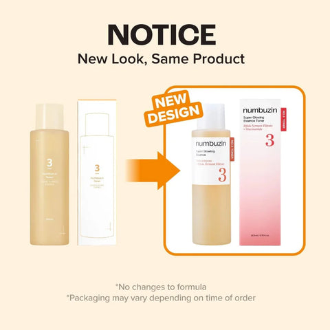 [Numbuzin] No.3 Super Glowing Essence Toner