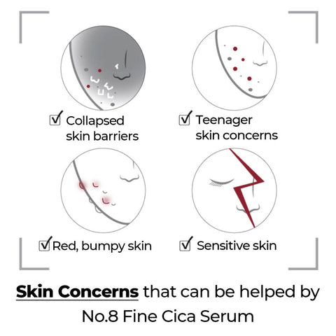 Numbuzin No.8 Fine Cica Serum ihotyypit info