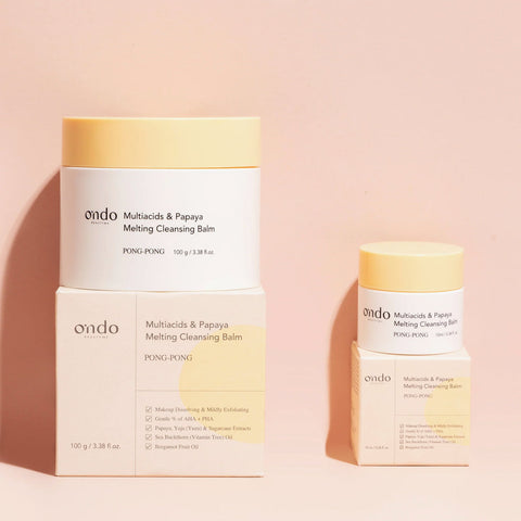 Ondo Beauty 36.5 Multiacids & Papaya Melting Cleansing Balm PONG-PONG pakkaukset kaikki koot