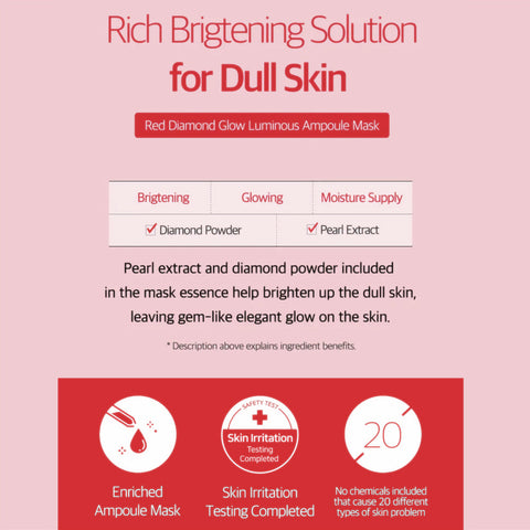 Some By Mi Diamond Brightening Glow Luminous Ampoule Mask info