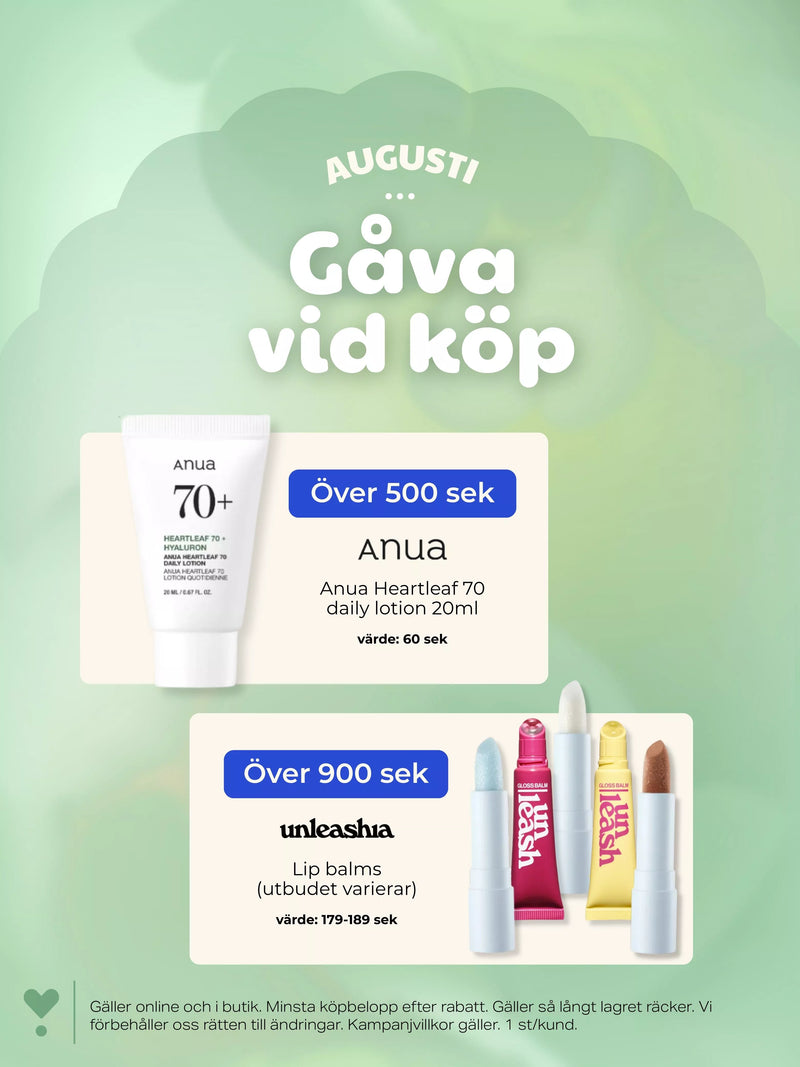Augusti 2026 - Gåva vid köp