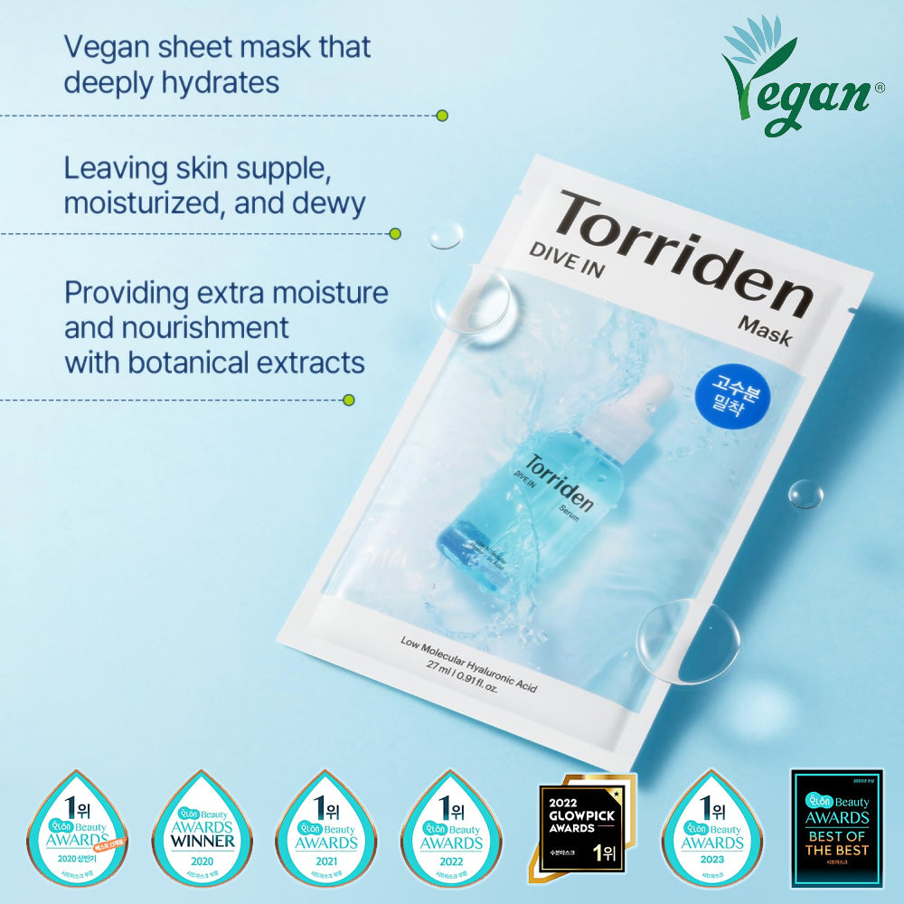 Torriden DIVE IN Maskプランエス Torriden Dive In Mask 27mlx10ea - testerkorea