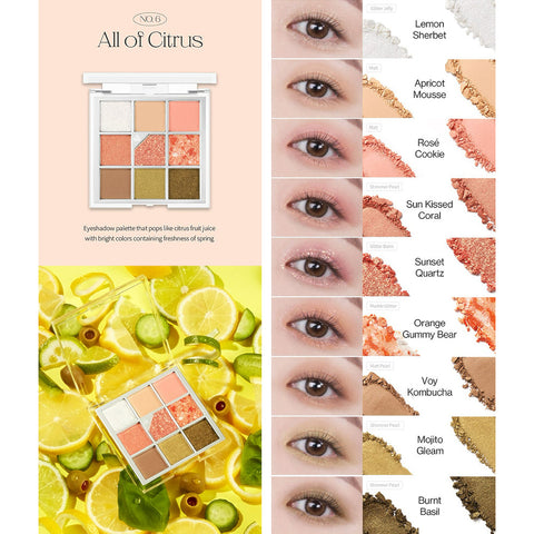 Unleashia Glitterpedia Eye Palette No.6 All of Citrus