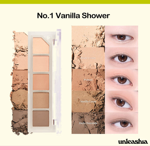 Unleashia Mood Shower Eye Palette No.1 Vanilla Shower