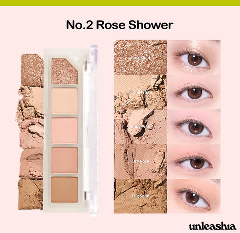 Unleashia Mood Shower Eye Palette No.2 Rose Shower