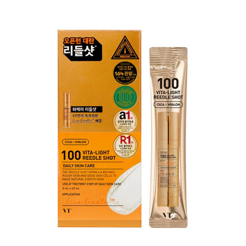 [VT Cosmetics] Vita-Light Reedle Shot 100 Stick Pouch (10pcs)